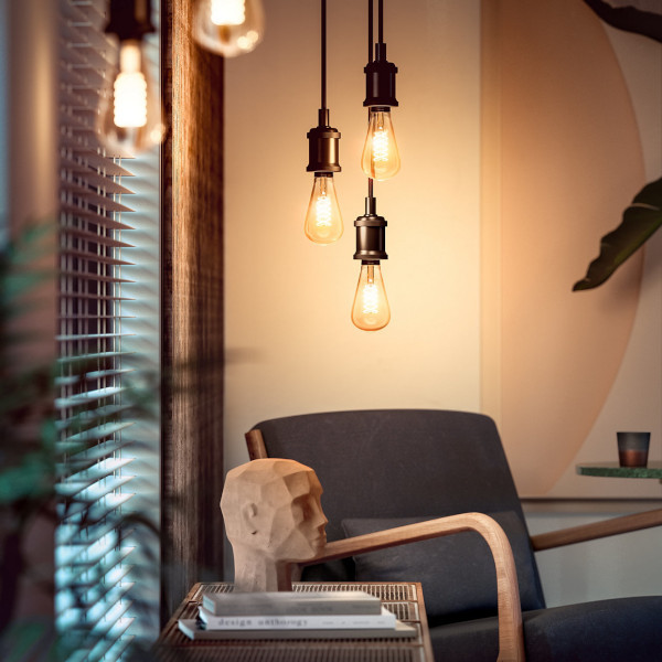 Philips Hue Filament E27 Edison ST72 White 550 lumen 7W Philips HUE 123led